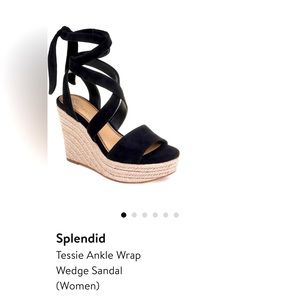 Splendid Tessie Ankle Wrap Wedge Sandal.   Size 7.5. NWOT